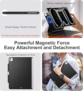 Amazon.com: Magic-Keyboard Compatible Case for iPad Pro 11 inch M4