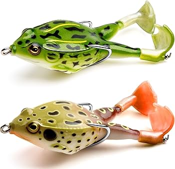 Amazon.co.jp: Topwater Frog ルアー バス トラウト フィッシング