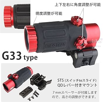 Amazon.co.jp: ANS optical XPS3タイプ ドットサイト ＆ G33-STSタイプ