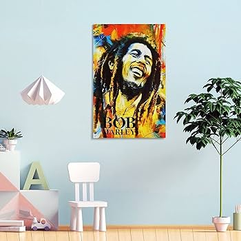 Amazon.co.jp: 著名な歌手ボブ・マーリーポスター ウォールアート 部屋