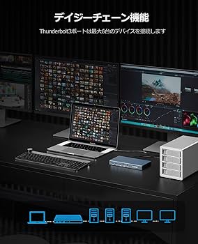 Amazon.co.jp: ORICO Thunderbolt 3 ドッキングステーション 9-in-1 M