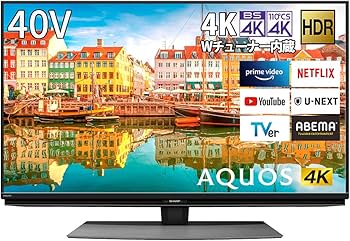 Amazon | シャープ 40V型 液晶 テレビ AQUOS 4T-C40CL1 4K チューナー
