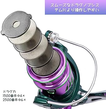 Amazon | スピニングリール1500 2500 2個セット リー1500/2500番