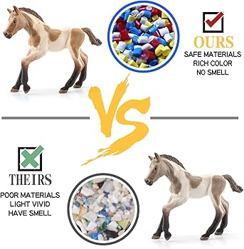 Amazon.co.jp: LC JoyCre リアルな馬 牛 羊のおもちゃ 6ピース プレイ