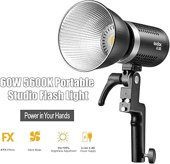Amazon | 【Godox正規代理店】Godox ML60 手持ち式LEDビデオライト 60W