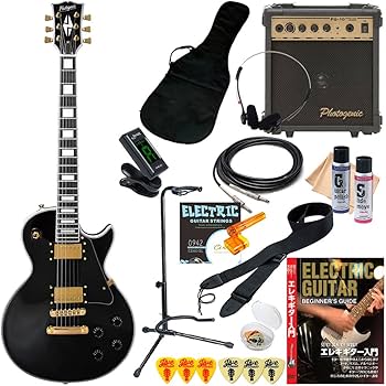 Amazon | エレキギター 初心者セット 16点 PhotoGenic LP300C ブラック