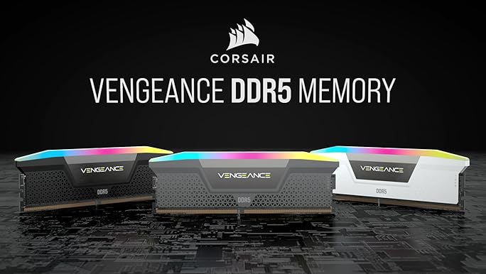 CORSAIR Vengeance RGB DDR5 RAM 16GB (2x8GB) 5200MHz CL40 Intel XMP