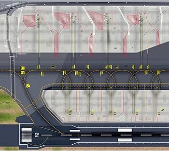 Amazon | 1:500 1:400スケールモデル空港エプロンレイアウト旅客ゲート