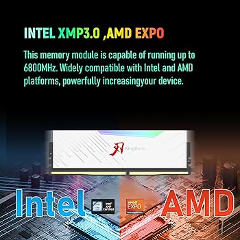 Amazon.co.jp: KingBank RGBコンピューターデスクトップメモリRAM DDR5