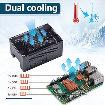 Amazon.co.jp: GeeekPi アルミニウムケース for Raspberry Pi 5