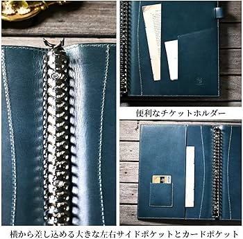 Amazon.co.jp: BlancCouture ルーズリーフ バインダー B5 26穴 本革