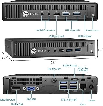Amazon.com: HP Mini PC EliteDesk 800 G2 Micro Desktop,i5 6500 Quad