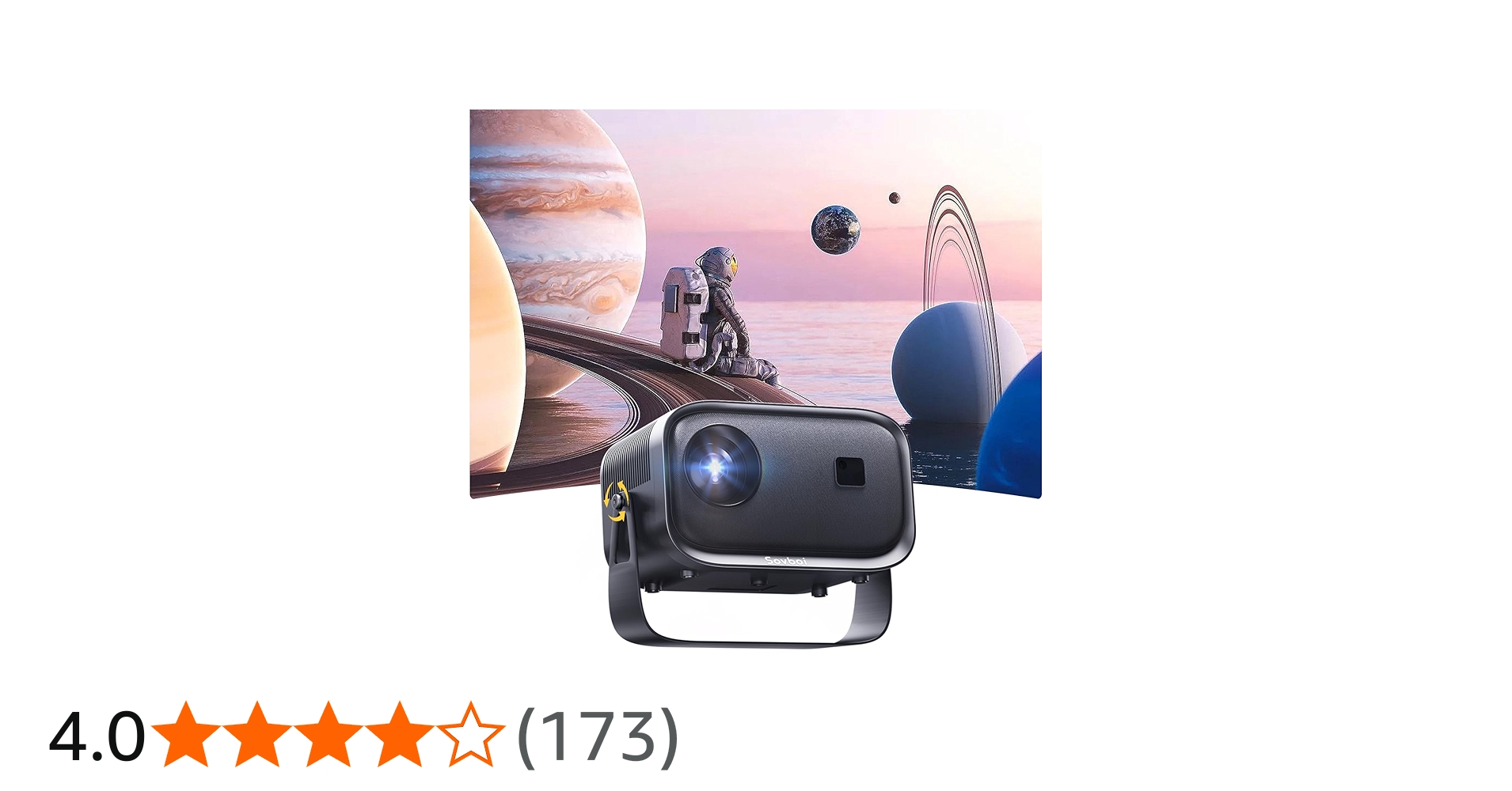 Amazon.co.jp: Sovboi プロジェクター 天井投影 小型 - 16000LM 1080P