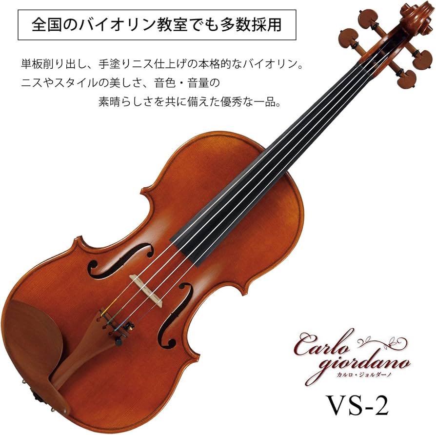 Amazon.co.jp: カルロジョルダーノ バイオリンアウトフィット VS-2 4/4