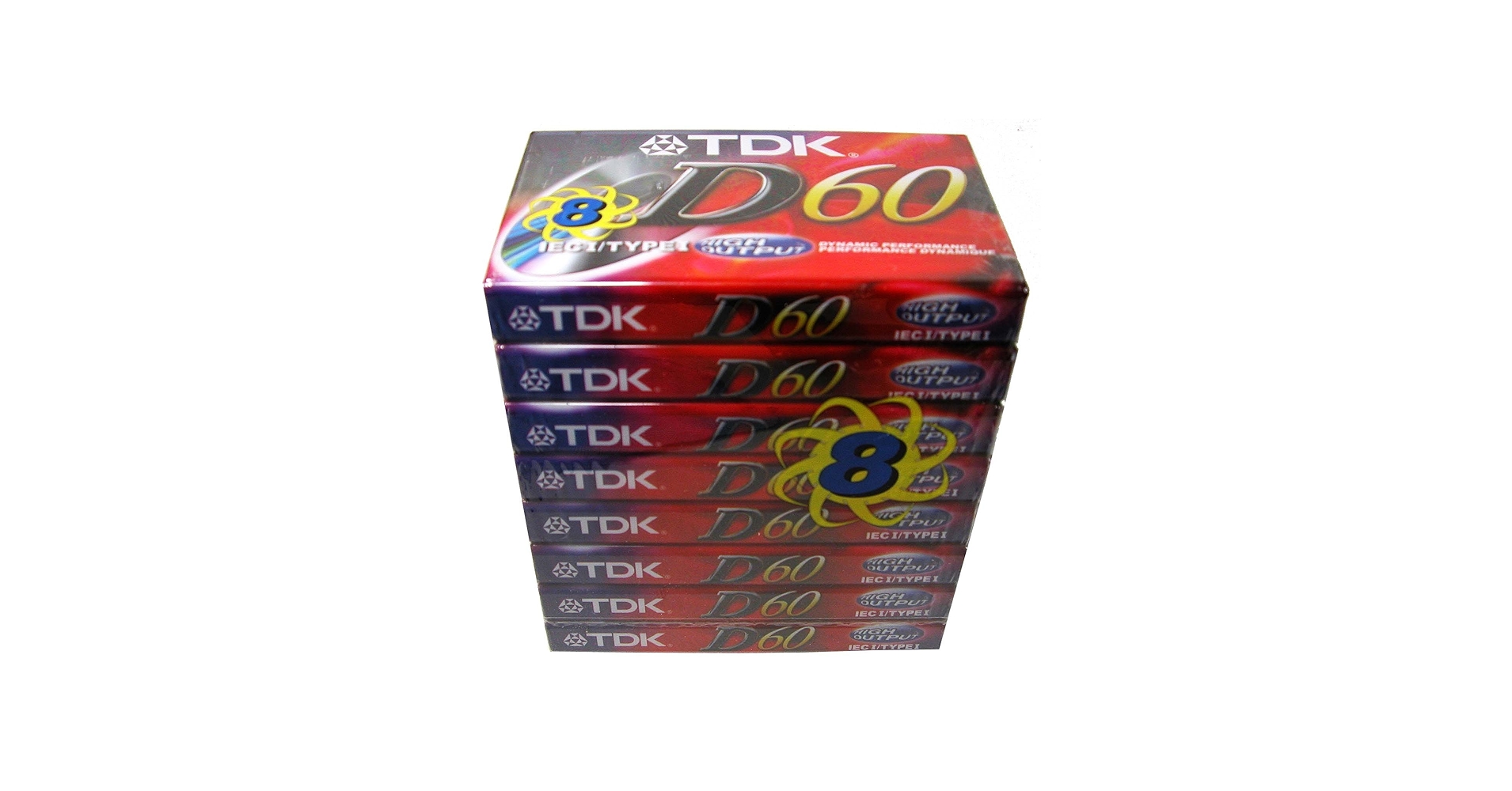 Amazon.com: TDK Audio Cassette Tape - 60 Minute (8 Pack, Red