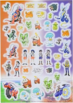Amazon.co.jp: ポケモンセンターオリジナル A4 PETシール スカーレット
