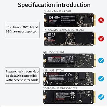 Amazon.com: ACASIS USB C 3.0 SSD Enclosure for Narrow Apple Flash