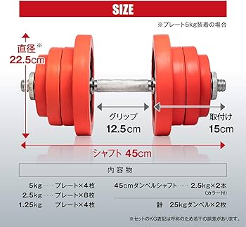 Amazon | IROTEC(アイロテック) ラバー ダンベル 50KGセット