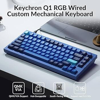 Amazon.com: Keychron Q1 RGB Wired Custom Mechanical Keyboard, 75