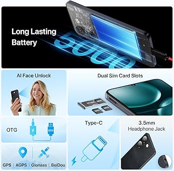 Amazon.com: UMIDIGI G9A Unlocked Phones, Android 14 Go Cell Phone