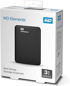 Amazon.co.jp: WD HDD ポータブルハードディスク 3TB WD Elements