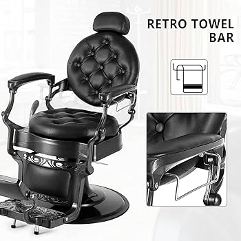 Amazon.co.jp: OmySalon ヴィンテージ バーバー チェア 万能 高耐久