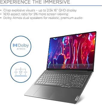 Lenovo IdeaPad 5 Pro 16 inch, NVIDIA GeForce RTX 3050, Ryzen 7