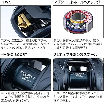 Amazon | ダイワ(DAIWA) ベイトキャスティングリール スティーズ A TW
