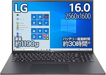 Amazon.co.jp: LG ノートパソコン gram 1190g/バッテリー最大30時間