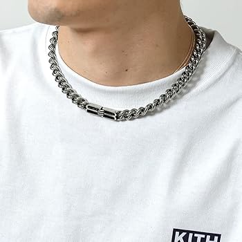 Amazon | [バレンシアガ] ネックレス メンズ アクセサリー BB ICON