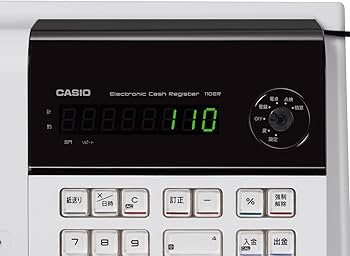 Amazon | カシオ レジスター 4部門 小型ドロア 110ER | レジスター本体