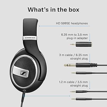Amazon.com: Sennheiser HD 599 SE Open-Back Headphones, Premium