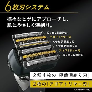 Amazon | パナソニック ラムダッシュPRO メンズシェーバー 6枚刃 洗浄