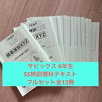 胡珺 ③サピックス6年教材4教科フルセット+大量プリント等 胡珺様専用