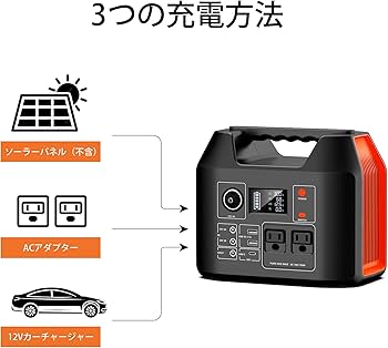 Amazon.co.jp: ポータブル電源 407Wh/110000mAH 大容量 ポータブル