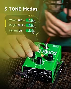 Amazon.com: FLAMMA FV02 Vocal Processor Doubling Effects Pedal