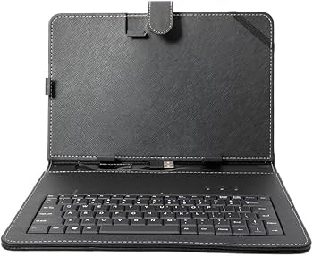 Amazon | Android端末向けUSBキーボード付きレザーケース 10インチ