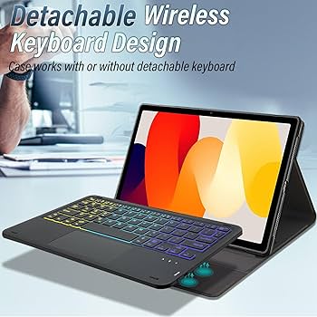 Amazon.com: DKAHOEE Backlit Touchpad Keyboard Case for Xiaomi