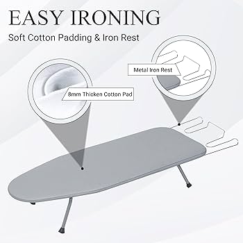 Amazon.com: ZOES HOMEWARE Ironing Board, Small Iron Board with