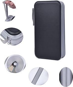 Amazon.com: UENTIP CD Case,96 Capacity CD Holder Hard Plastic CD