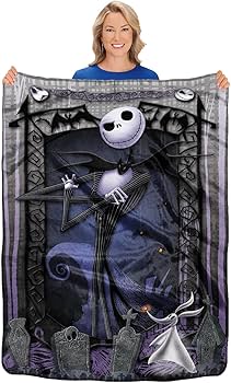 Amazon｜ナイトメアー ビフォア クリスマス ブランケット ひざ掛け
