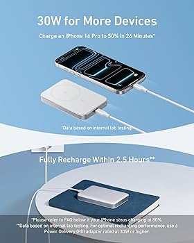 Amazon.com: Anker MagGo Power Bank, Ultra Slim 10000mAh Magnetic