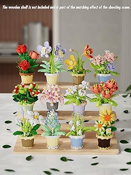 Amazon.com: Jollcnoia 12 Set Mini Flower Potted Plant Bonsai