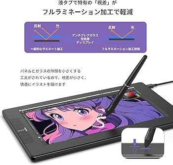 Amazon | VEIKK 液タブ 11.6インチ 液晶タブレット 筆圧8192 傾き検知