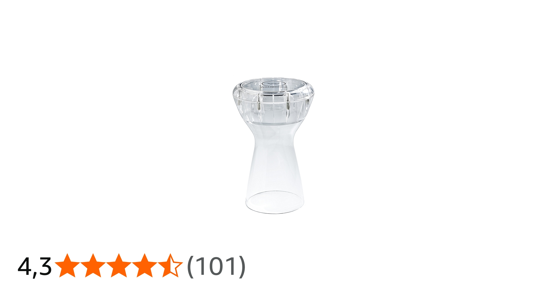 WAMBOOKA DIAMOND - DARBUKA TRASPARENTE IN POLICARBONATO : Amazon