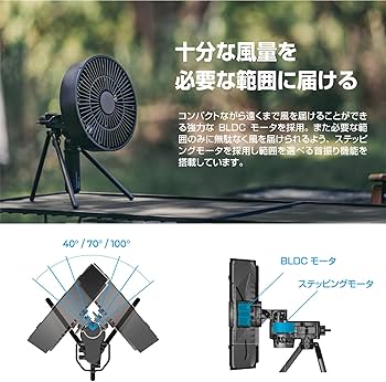 Amazon | エレコム NESTOUT 扇風機 サーキュレーター アウトドアファン
