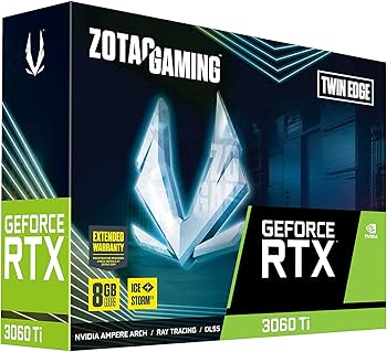 Amazon | ZOTAC Gaming GeForce RTX 3060 Ti Twin Edge 8GB GDDR6 256
