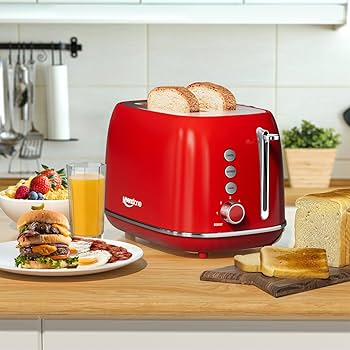 Amazon.com: 2 Slice Stainless Steel Toaster Retro with 6 Bread