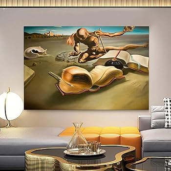 Amazon.co.jp: サルバドール・ダリ ポスター「ヌードに変身する本