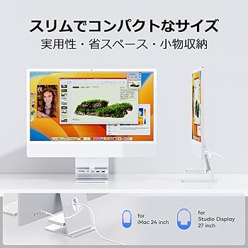 Amazon | PULWTOP 6 in 1 USB C ハブ iMac 24インチ 2021/2023/2024